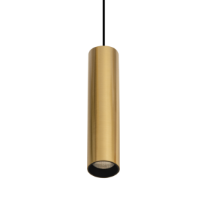 Tube pendant lamp, gold color